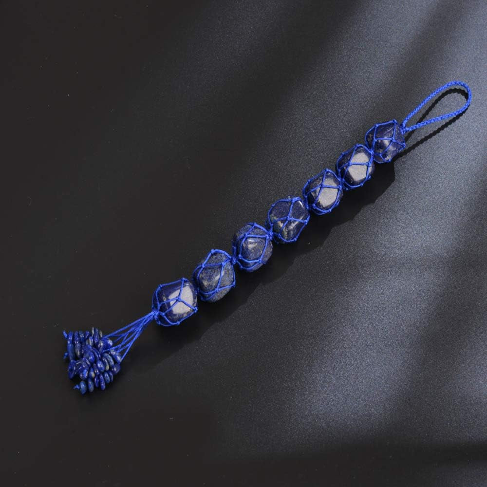 Lapis Lazuli Healing Crystals Home & Car Hanging Ornaments, Good Luck Feng Shui Decorations