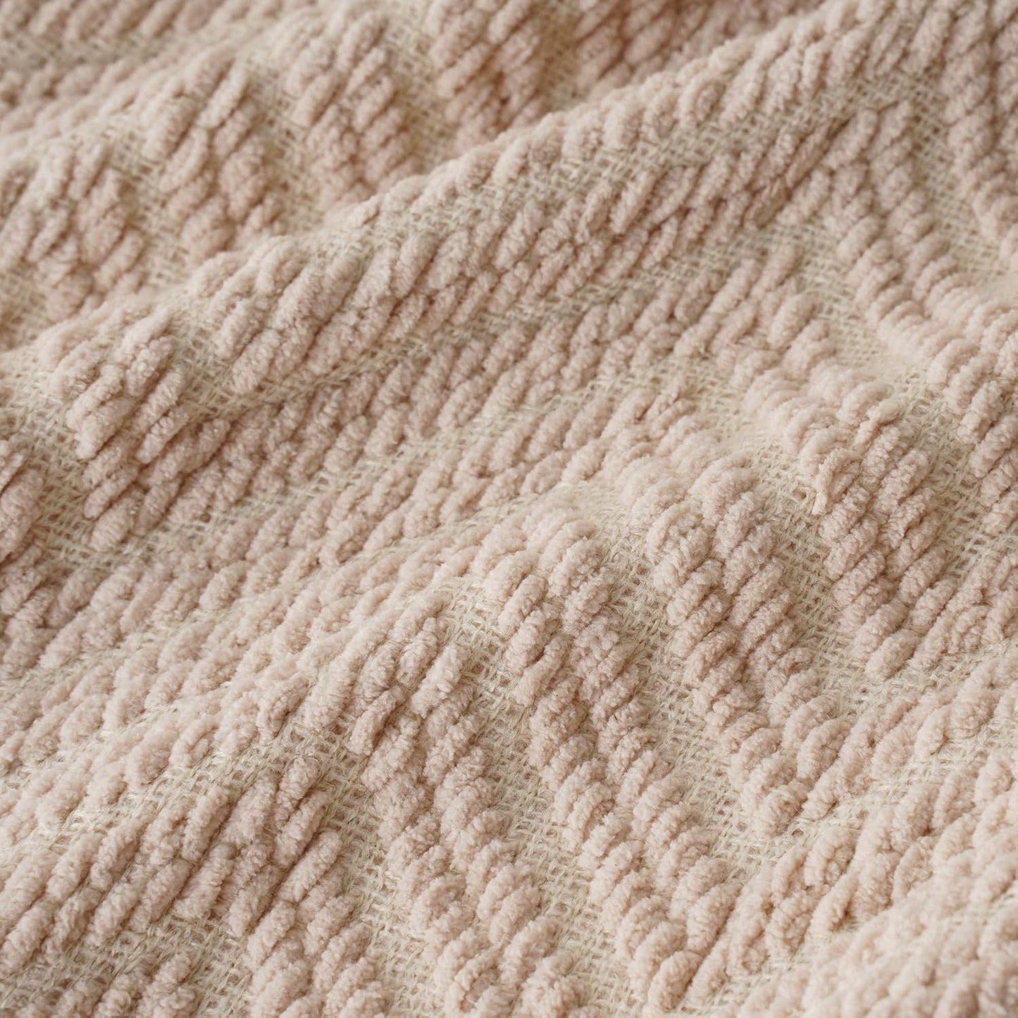 Beige Throw Blanket for Couch, Knitted Beige Throw for Bed, Neutral Throw Blankets Tan Throw Blanket for Room Decor Housewarming Gifts, 50" X 60"